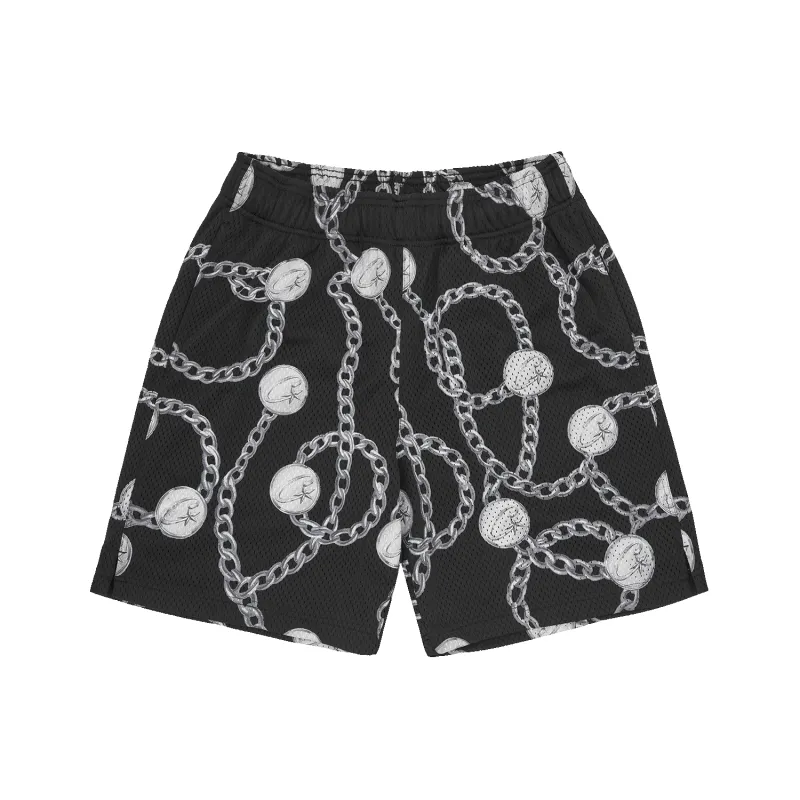 CHAINS MESH SHORT [BLACK] sold by Corteiz