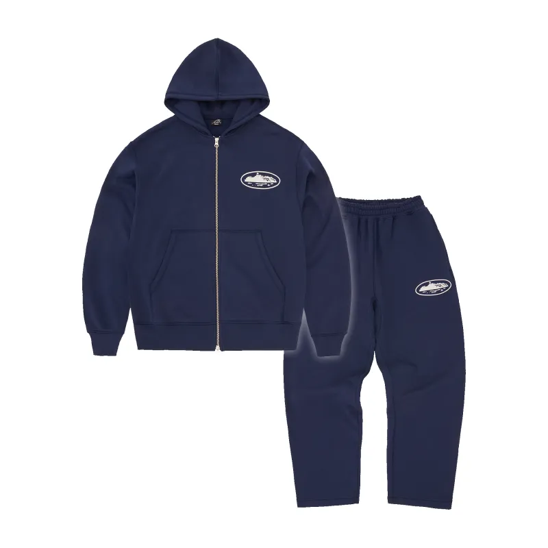 ISLAND PUFF PRINT TRACKSUIT [NAVY] sold by Corteiz