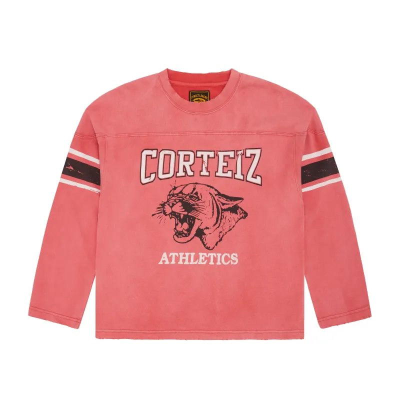 ATHLETICS HEAVYWEIGHT LS TOP [RED] sold by Corteiz