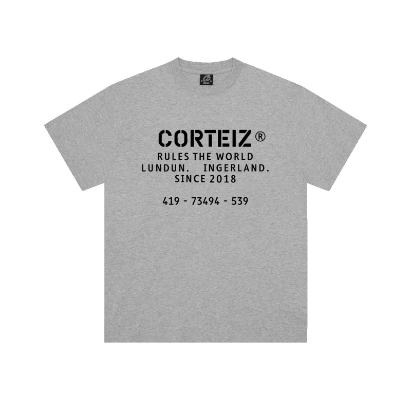 OG STENCIL TEE [GREY] sold by Corteiz