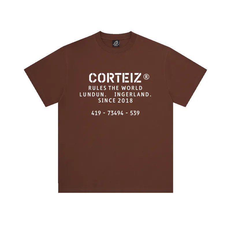 OG STENCIL TEE [BROWN] sold by Corteiz