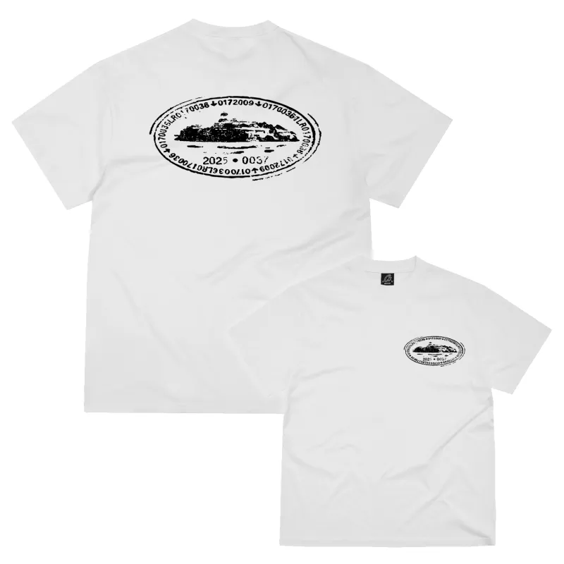 ISLAND STAMP TEE [WHITE] sold by Corteiz