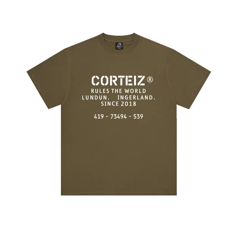 OG STENCIL TEE [KHAKI] sold by Corteiz