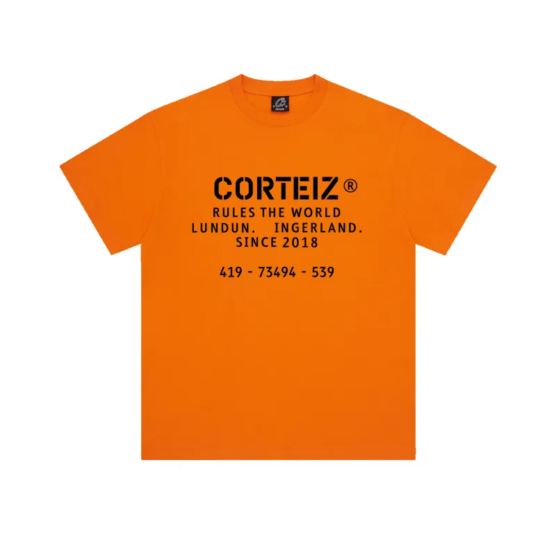 OG STENCIL TEE [ORANGE] sold by Corteiz