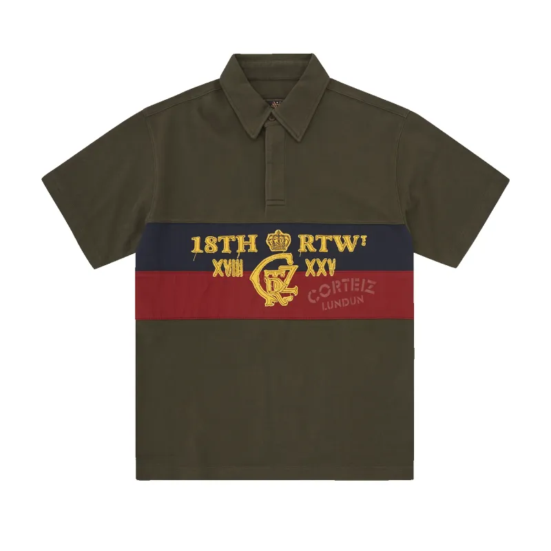 18TH RTW POLO [OLIVE] sold by Corteiz