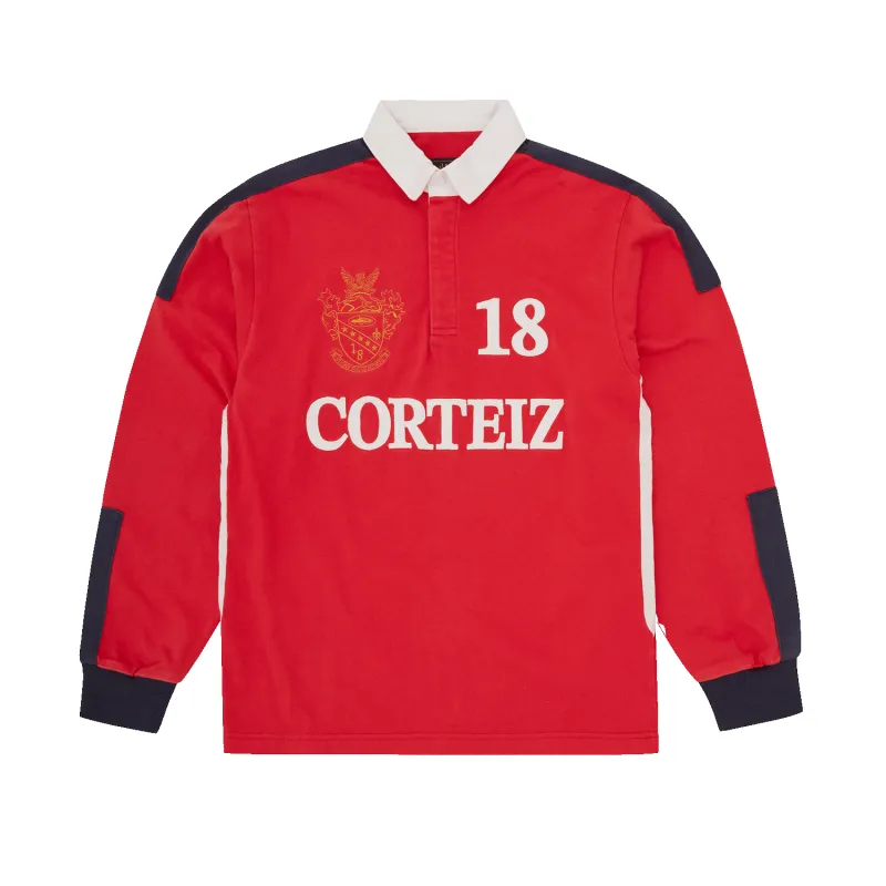 PANELED RUGBY [RED] sold by Corteiz