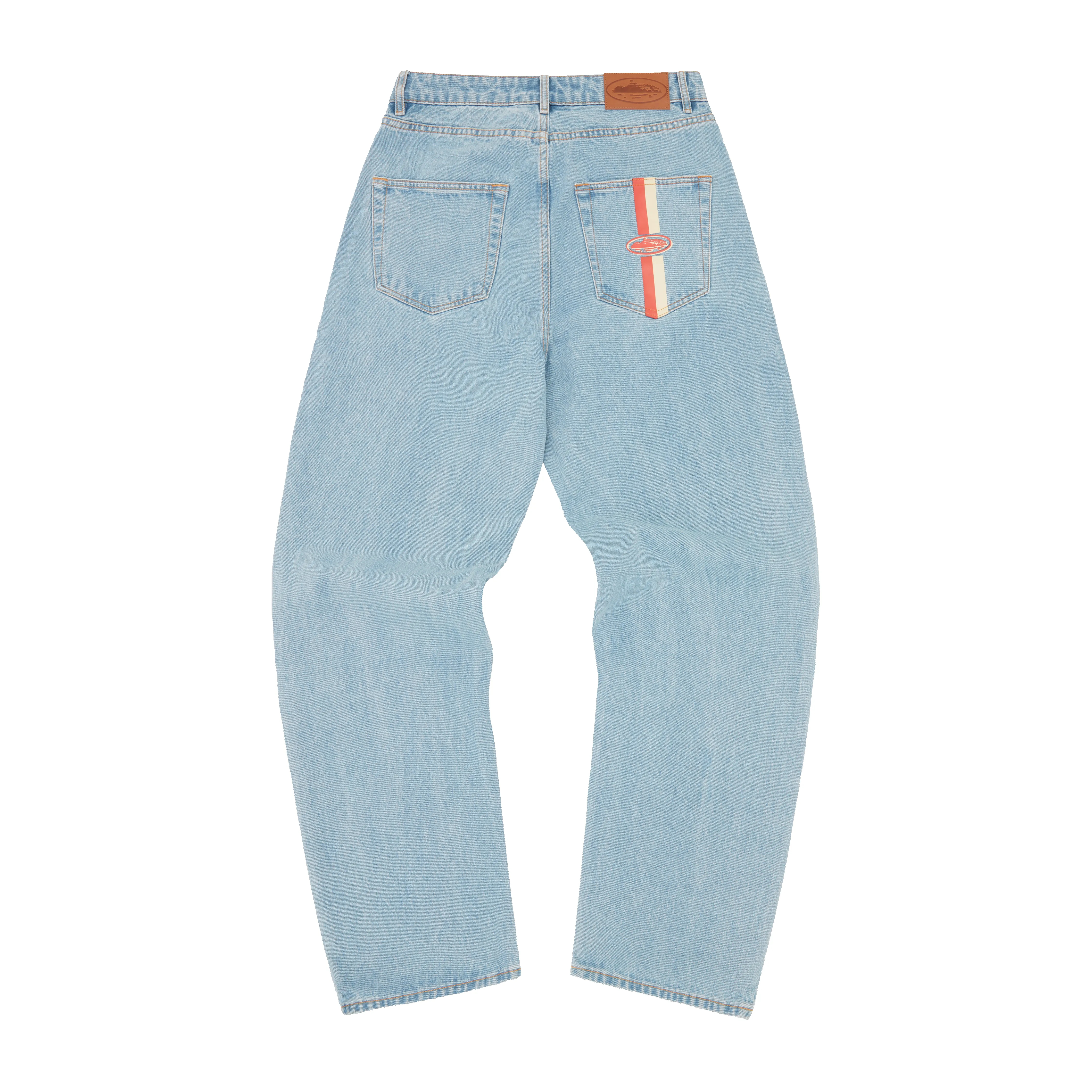 DUAL STRIPE BAGGY JEANS [STONEWASH] | Parallel