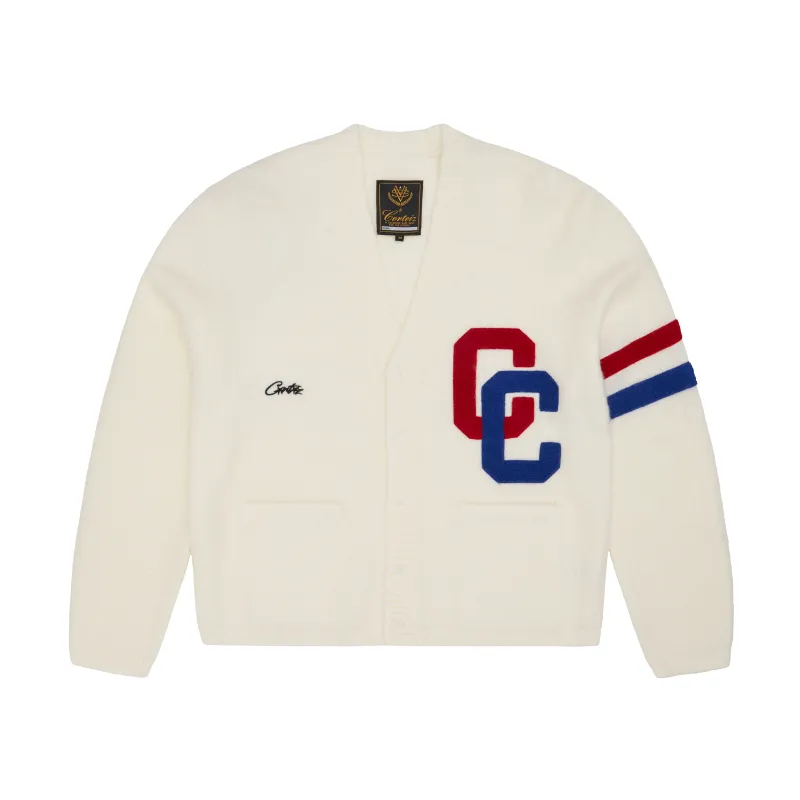 COLLEGE CARDIGAN [CREAM] sold by Corteiz