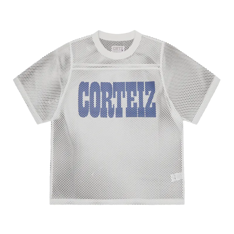 WESTERN OPEN MESH JERSEY [WHITE] made by Corteiz
