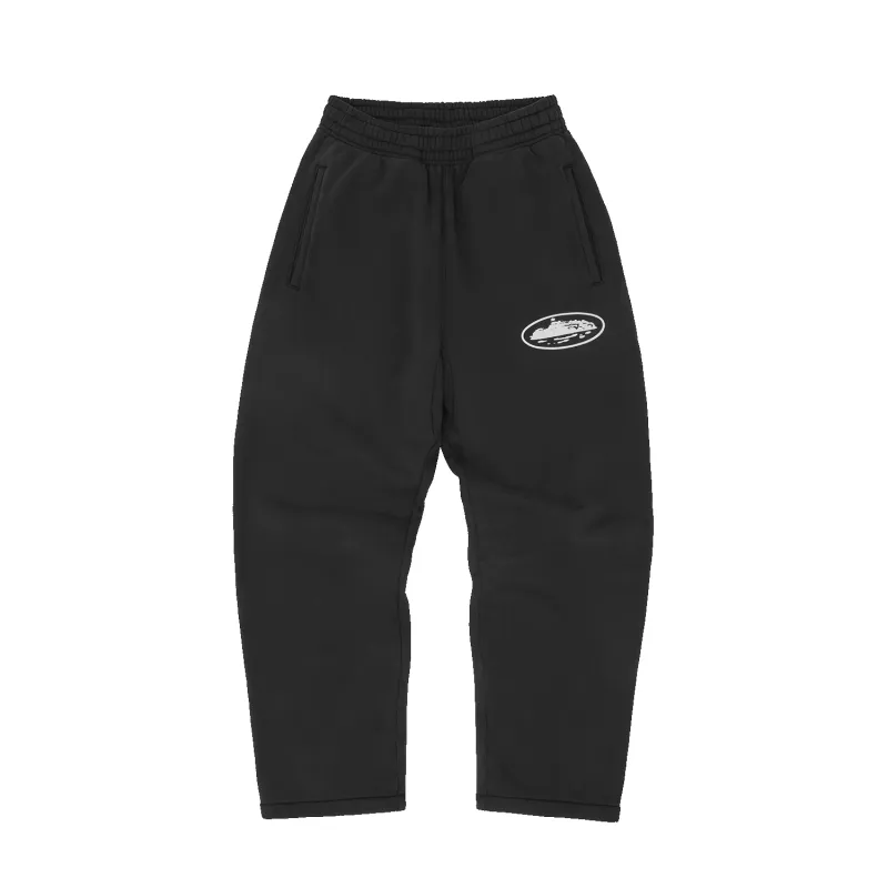 ISLAND PUFF PRINT OPEN HEM SWEATPANT [BLACK] sold by Corteiz