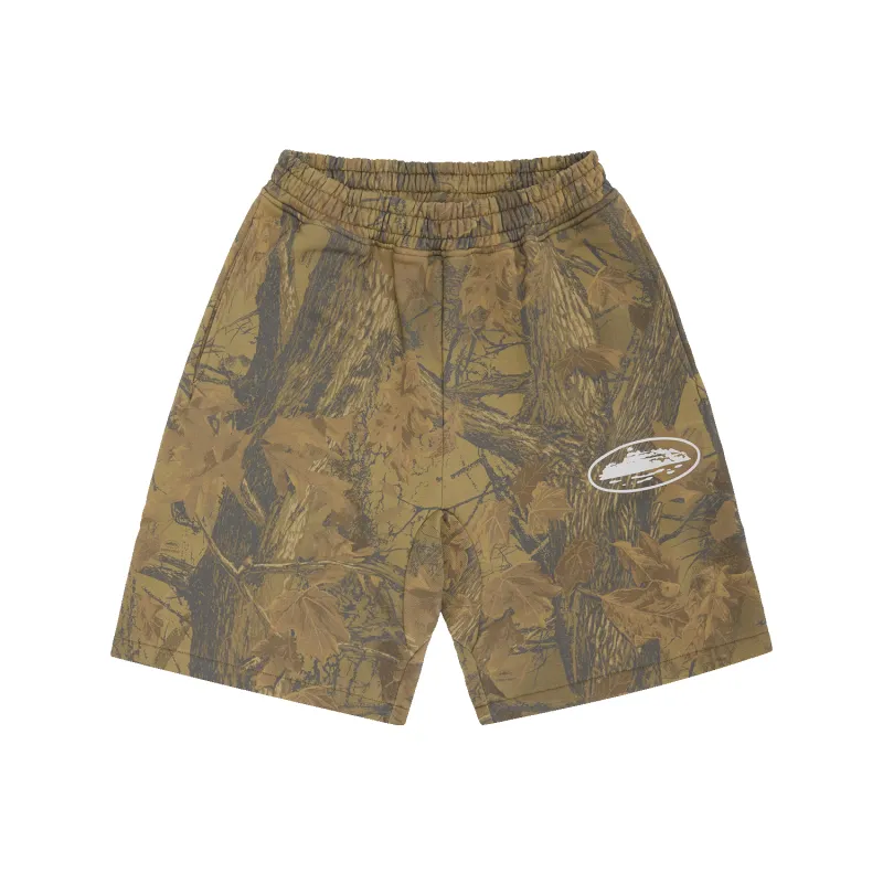 ISLAND PUFF PRINT SWEATSHORT [FOREST CAMO] sold by Corteiz