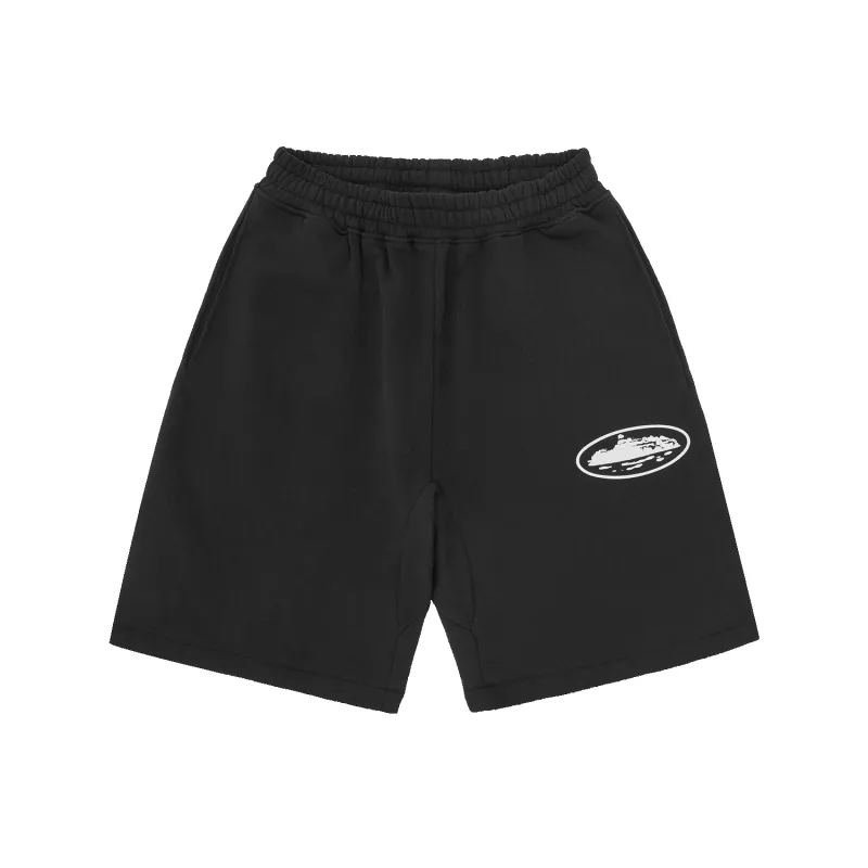 ISLAND PUFF PRINT SWEATSHORT [BLACK] sold by Corteiz