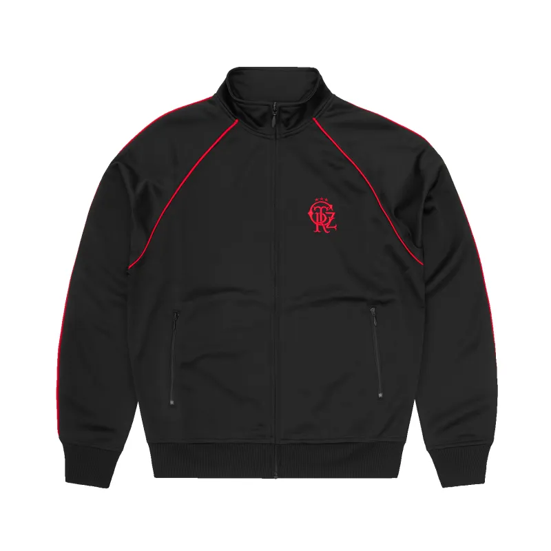 3 STAR CREST TRACK JACKET [BLACK] sold by Corteiz