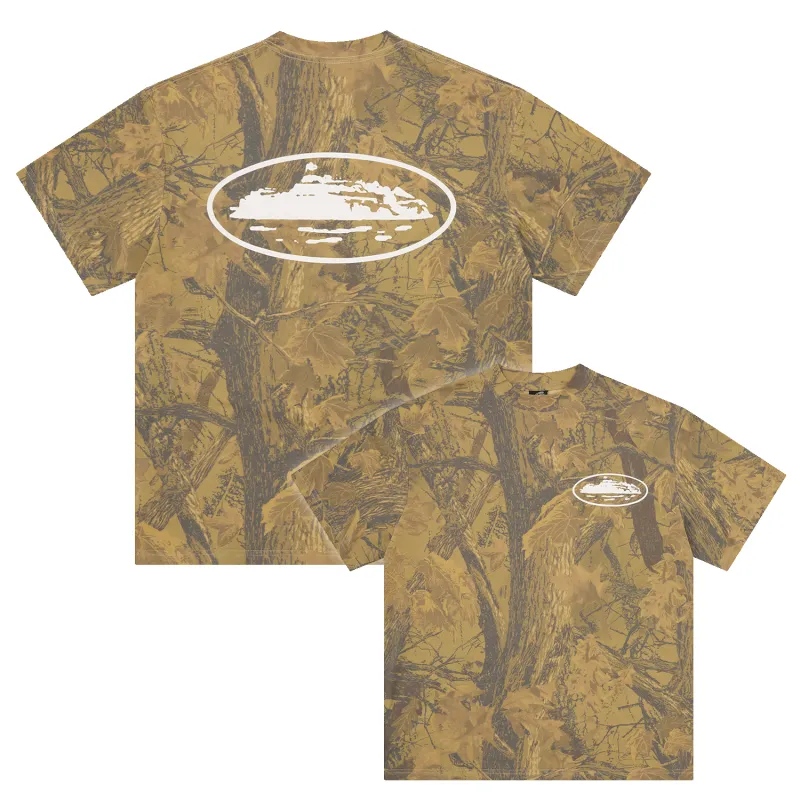 ISLAND PUFF PRINT TEE [FOREST CAMO] sold by Corteiz