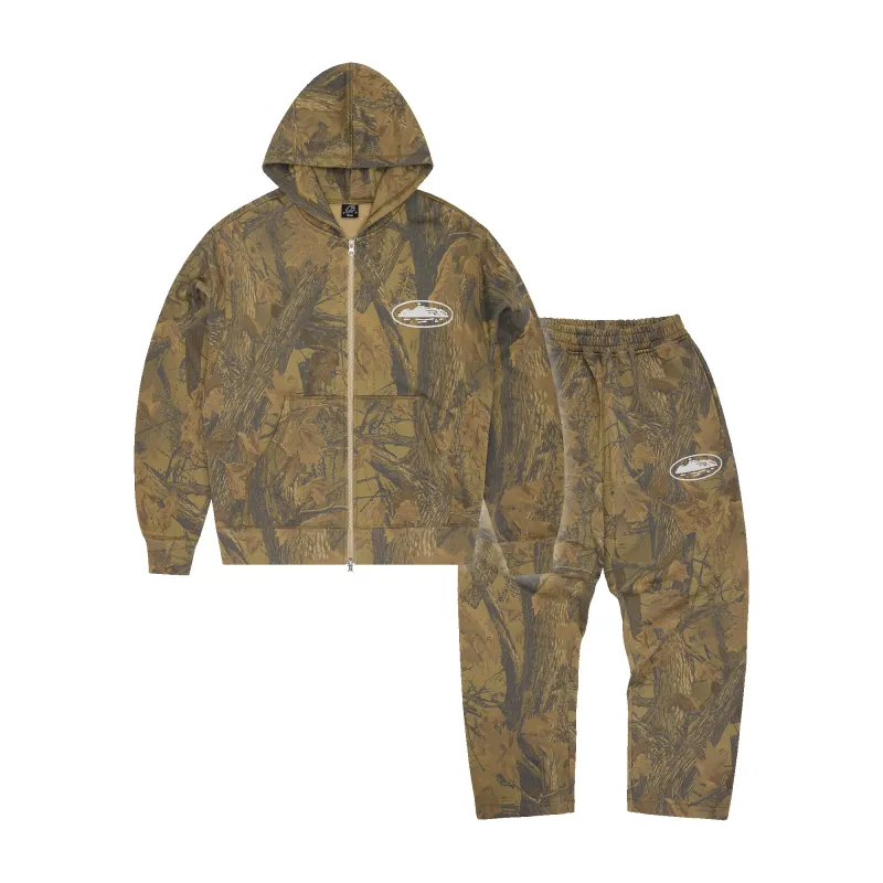 ISLAND PUFF PRINT TRACKSUIT [FOREST CAMO] sold by Corteiz