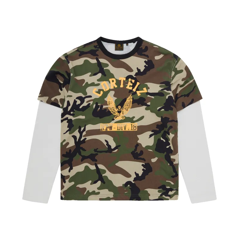 EAGLE CAMO THERMAL LS [WOODLAND] sold by Corteiz