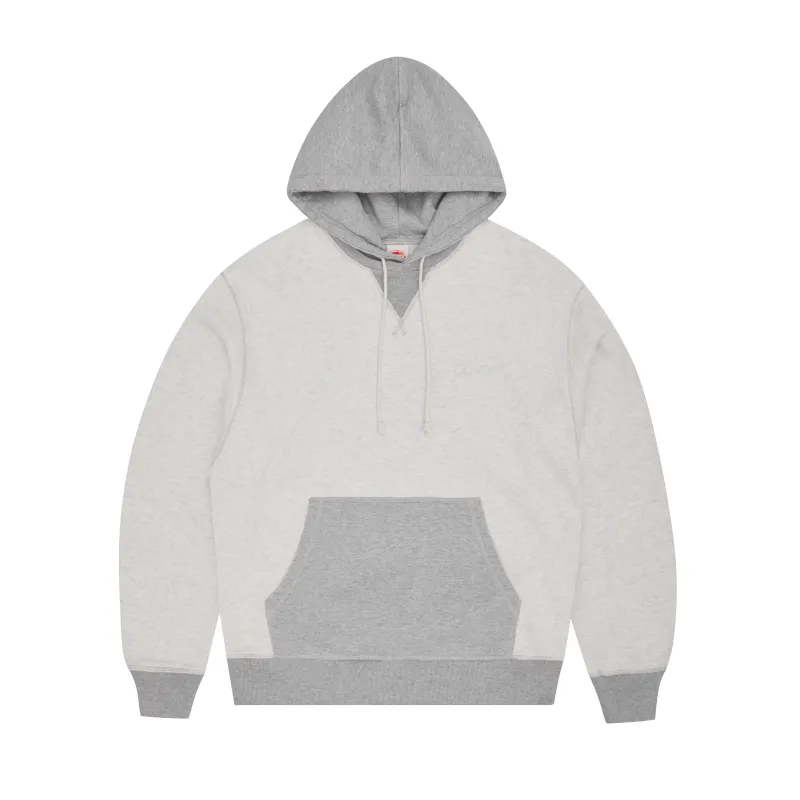 HMP CONTRAST PANEL HOODIE [HEATHER GREY] sold by Corteiz