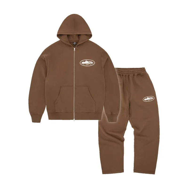 ISLAND PUFF PRINT TRACKSUIT [BROWN] made by Corteiz