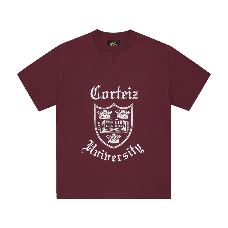 UNI HEAVYWEIGHT TEE [BURGUNDY] made by Corteiz