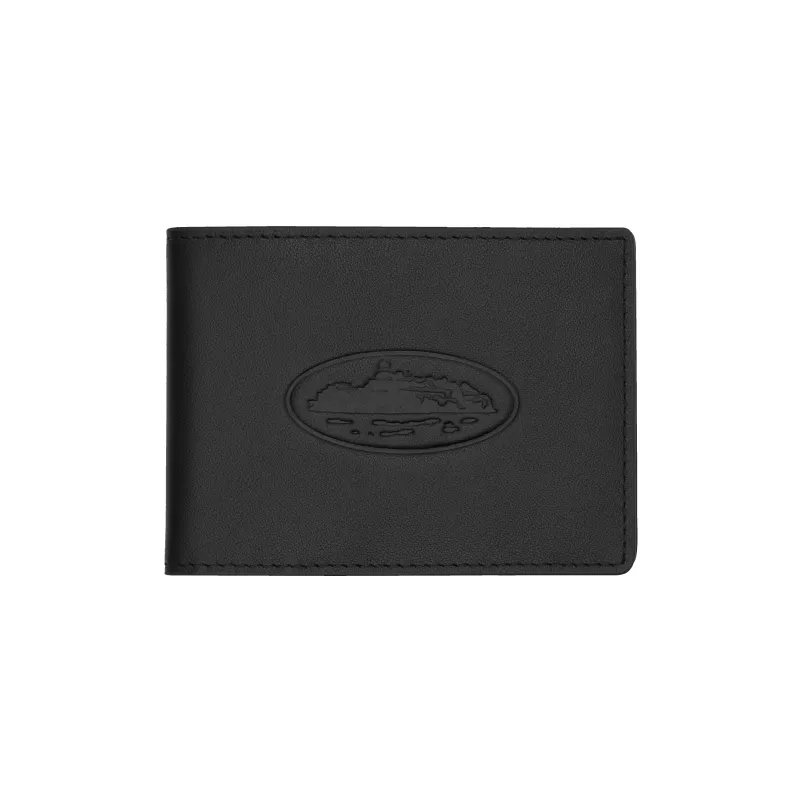 ISLAND LEATHER CARD HOLDER [BLACK] made by Corteiz