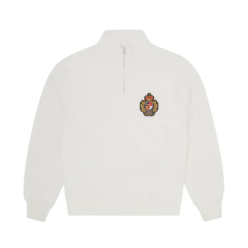ROYALE CREST QUARTER ZIP [CREAM] sold by Corteiz