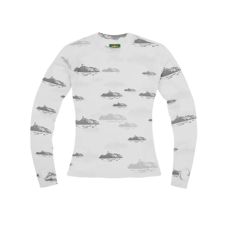 WOMENS ALCATRAZ MESH LONGSLEEVE [WHITE] sold by Corteiz