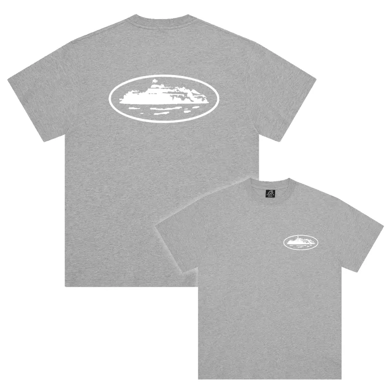 OG ISLAND TEE [HEATHER GREY] sold by Corteiz