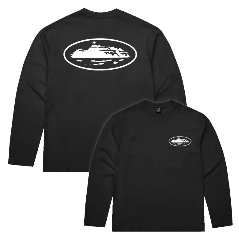 OG ISLAND LS TEE [BLACK] sold by Corteiz