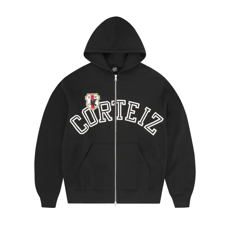 ARCH SHIELD ZIP HOODIE [BLACK] sold by Corteiz