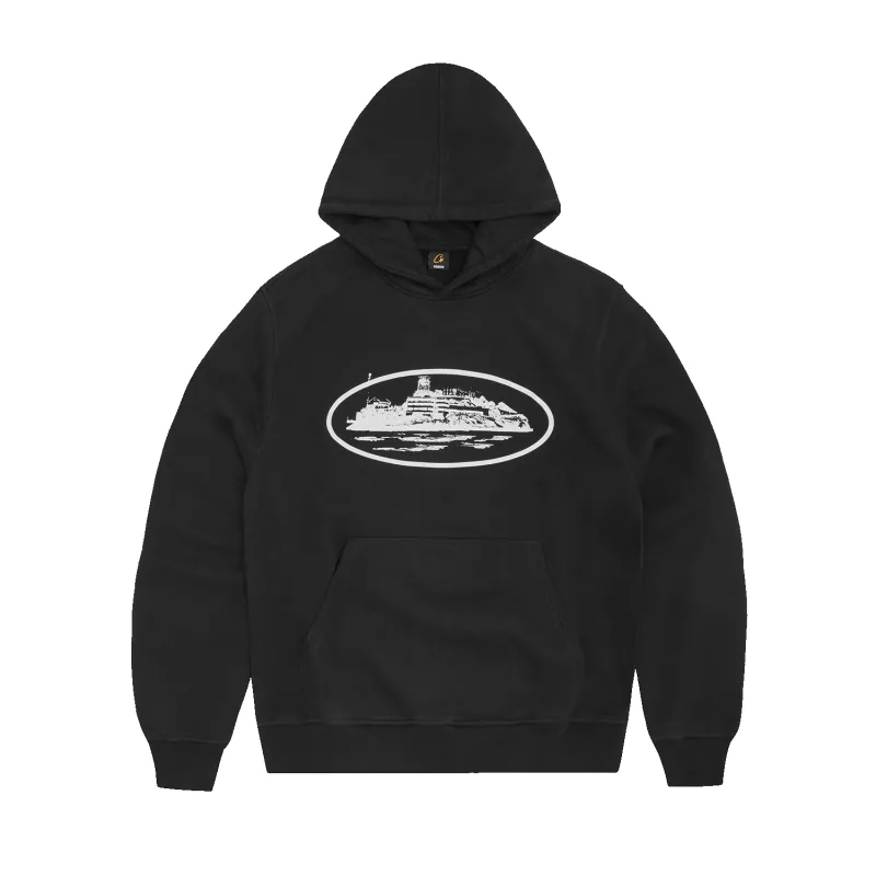 ALCATRAZ HOODIE [BLACK & WHITE] made by Corteiz