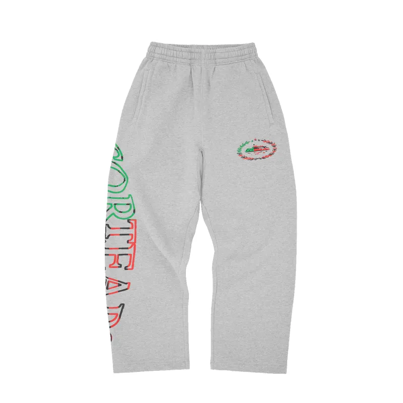 CORTEARS ROYALE OPEN HEM SWEATPANT [HEATHER GREY] sold by Corteiz