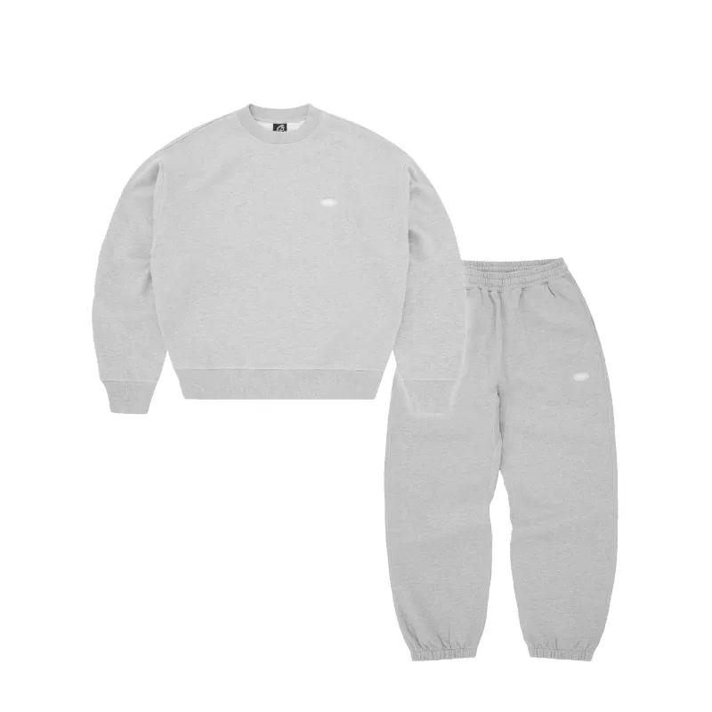 MINI ISLAND CREWNECK TRACKSUIT [HEATHER GREY] made by Corteiz