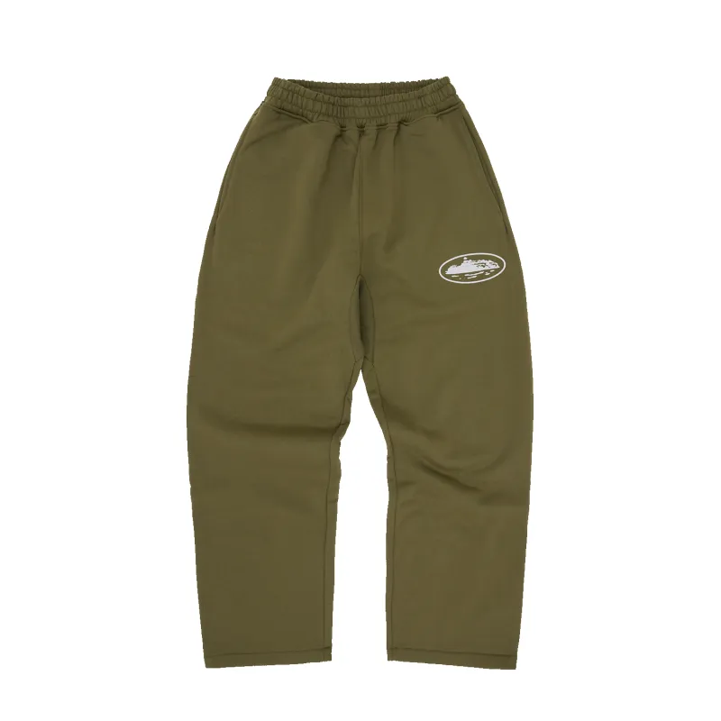 ISLAND PUFF PRINT OPEN HEM SWEATPANT [OLIVE] made by Corteiz