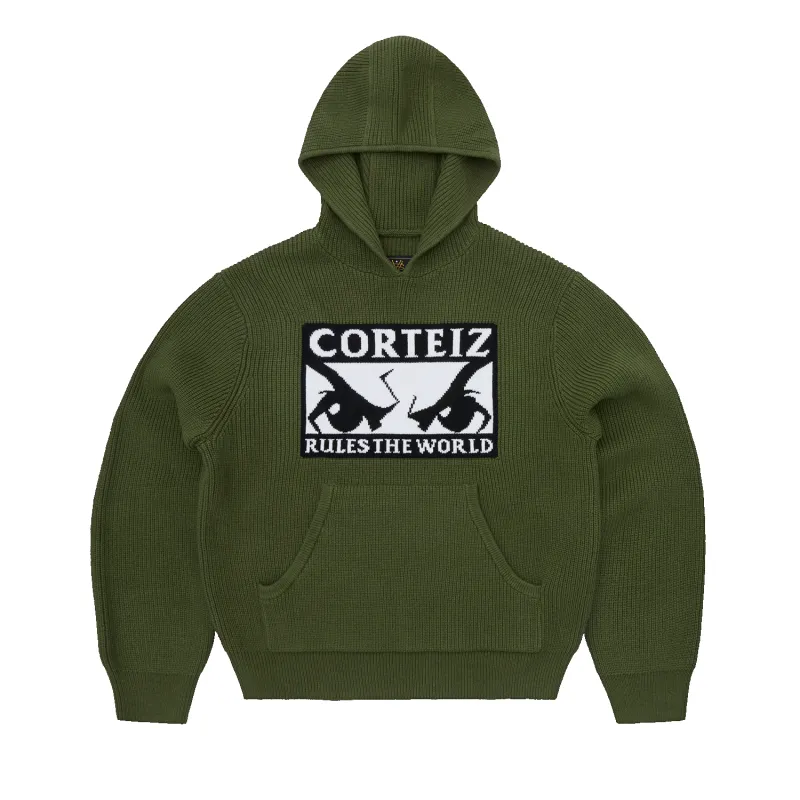 HUEY KNIT HOODIE [OLIVE] made by Corteiz