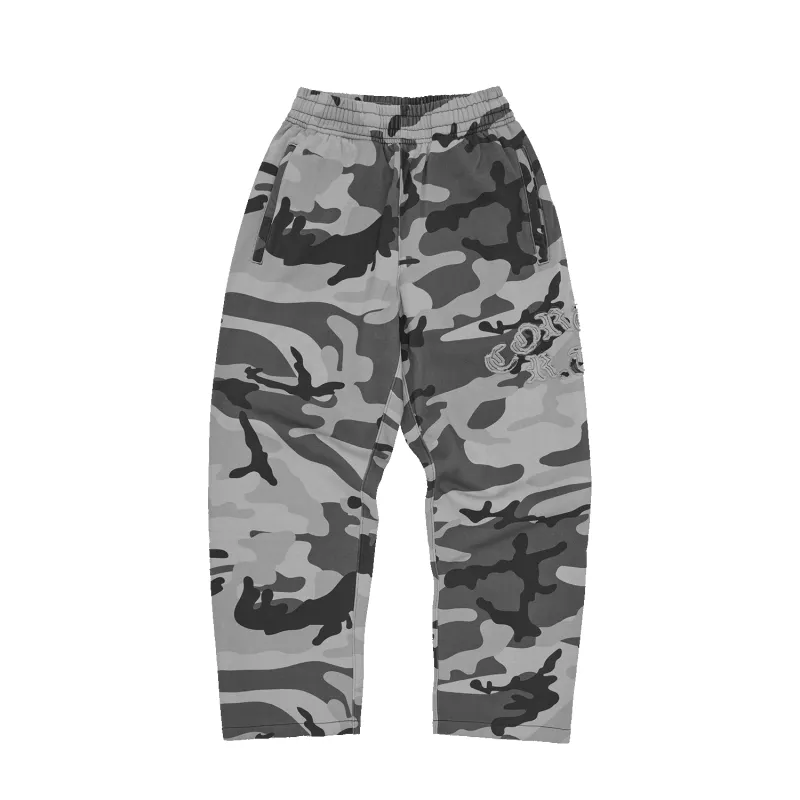 DIPLOMATIC OPEN HEM SWEATPANT [WASHED CAMO] made by Corteiz