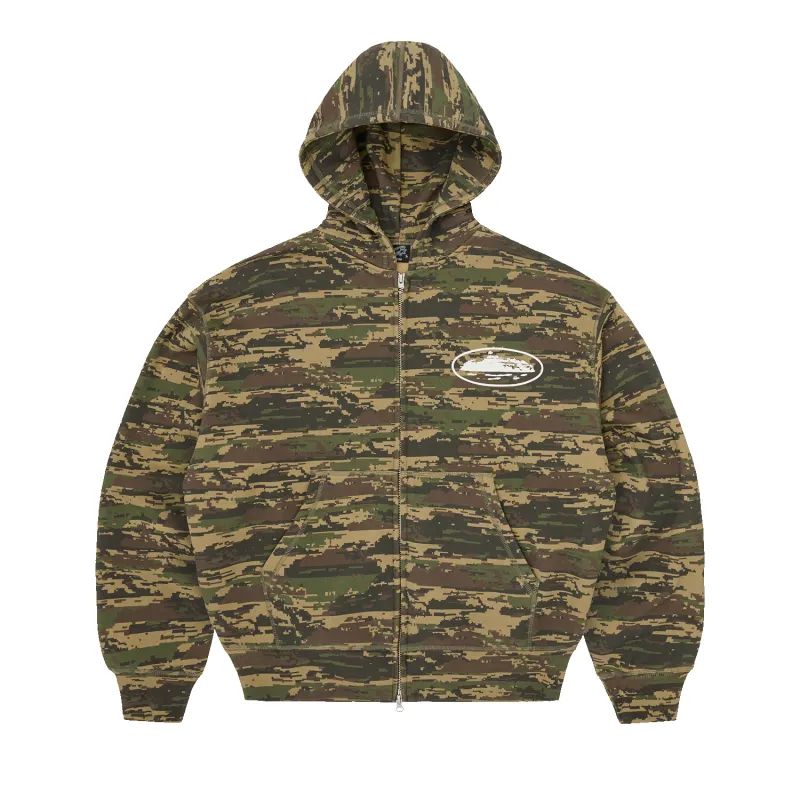 ISLAND PUFF PRINT ZIP HOODIE [DIGI CAMO] made by Corteiz