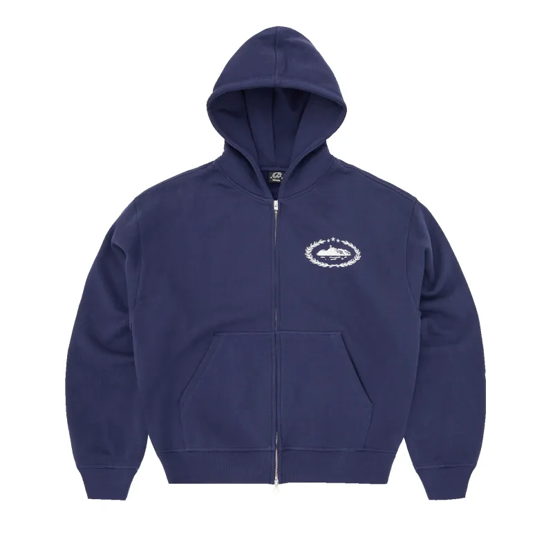 SUPERIOR ROYALE ZIP HOODIE [NAVY] made by Corteiz