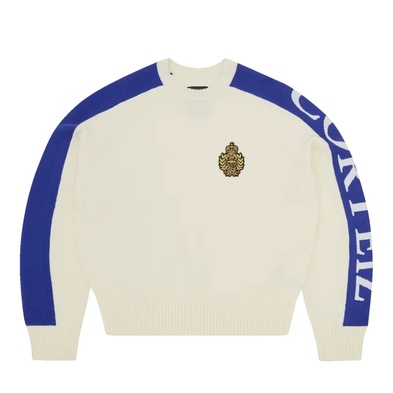 VVS PANEL KNIT SWEATER [CREAM] made by Corteiz