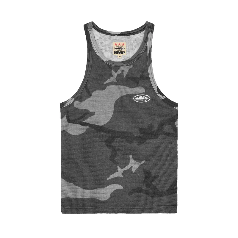 WOMENS CLASSIC TANK TOP [BLACK CAMO] made by Corteiz