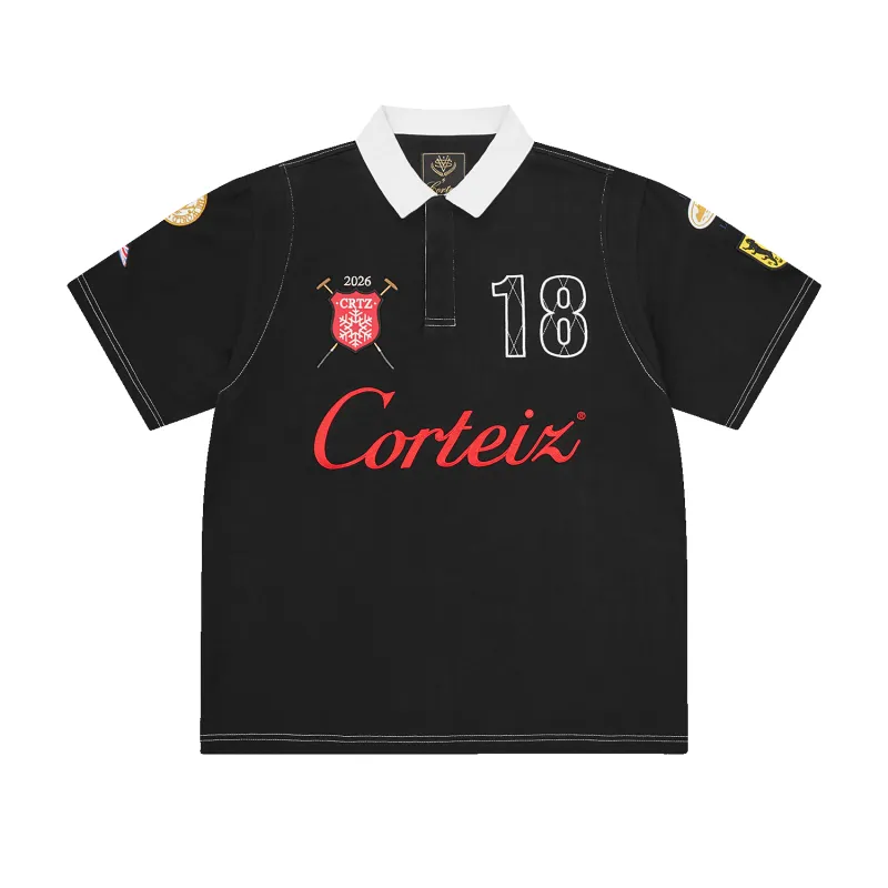 ALPINE POLO SHIRT [CLASSIQUE BLACK] made by Corteiz