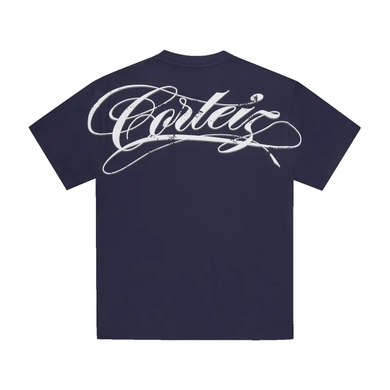 WRITE-OFF HEAVYWEIGHT TEE [NAVY] made by Corteiz