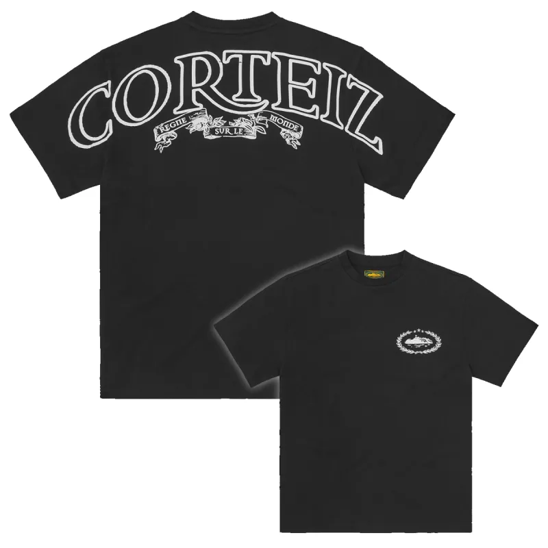 ROYALE HEAVYWEIGHT TEE [BLACK] sold by Corteiz