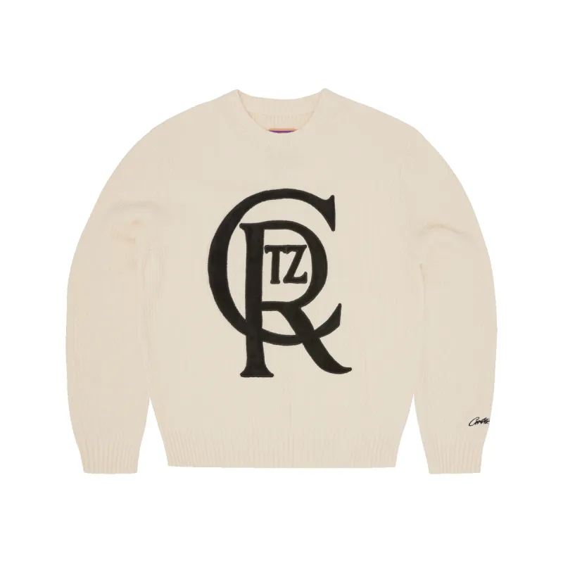 CREST KNIT SWEATER [OFF WHITE] sold by Corteiz