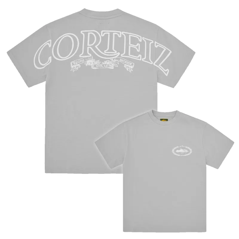 ROYALE HEAVYWEIGHT TEE [GREY] sold by Corteiz