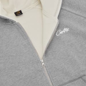 HMP THERMAL ZIP HOODIE [HEATHER GREY] sold by Corteiz