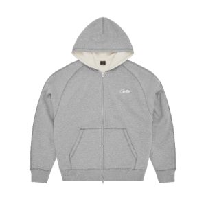 HMP THERMAL ZIP HOODIE [HEATHER GREY] sold by Corteiz