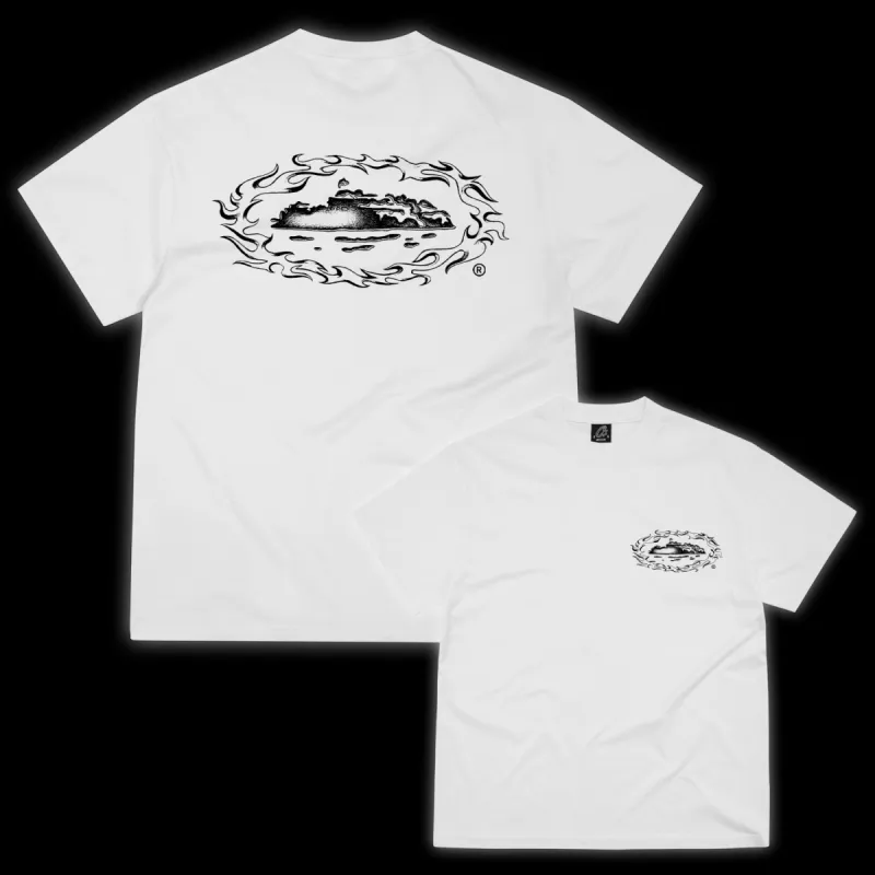 FIREY ALCATRAZ TEE [WHITE] *NEW BLANK* sold by Corteiz