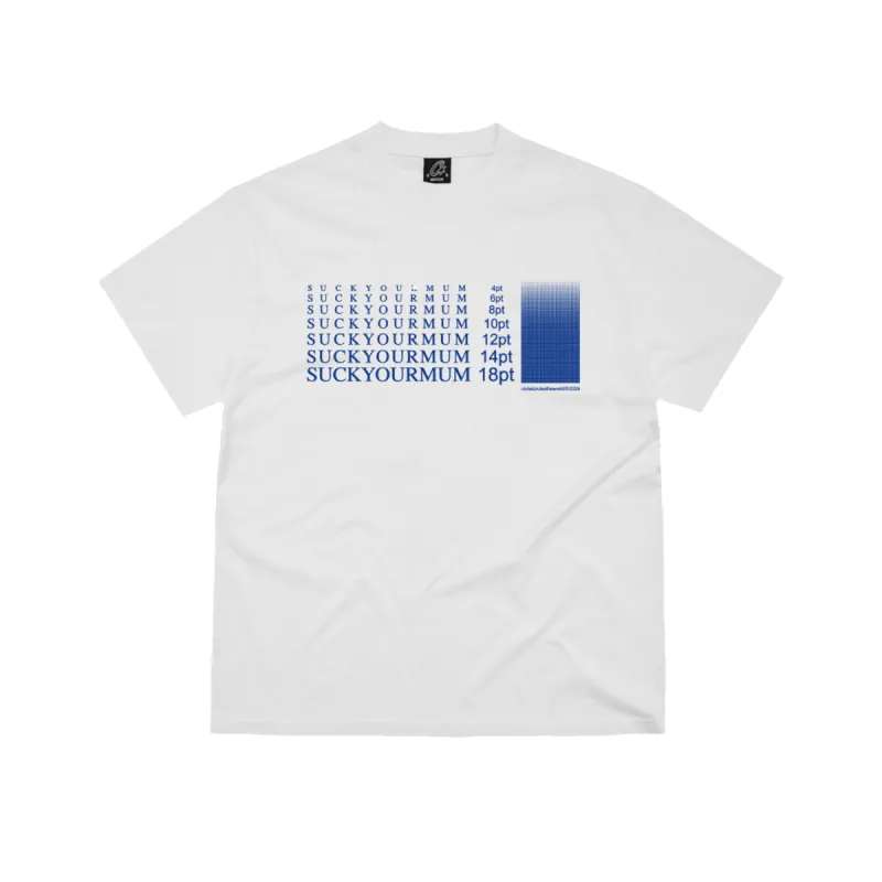 TIMES NEW ROMAN TEE [WHITE] *NEW BLANK* sold by Corteiz