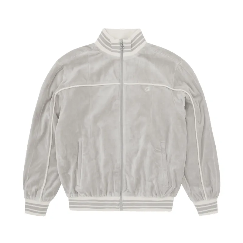 VVS UPTOWN VELOUR TRACK JACKET [GREY] sold by Corteiz