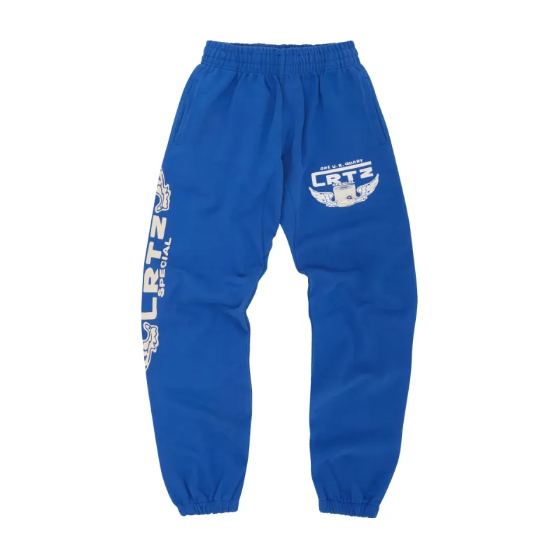 GASOLINA BOTTOMS [ROYAL BLUE] sold by Corteiz